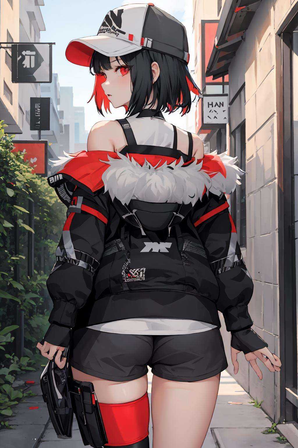 portrait,  cowbowyshot,  alleyway on Tensor.Art