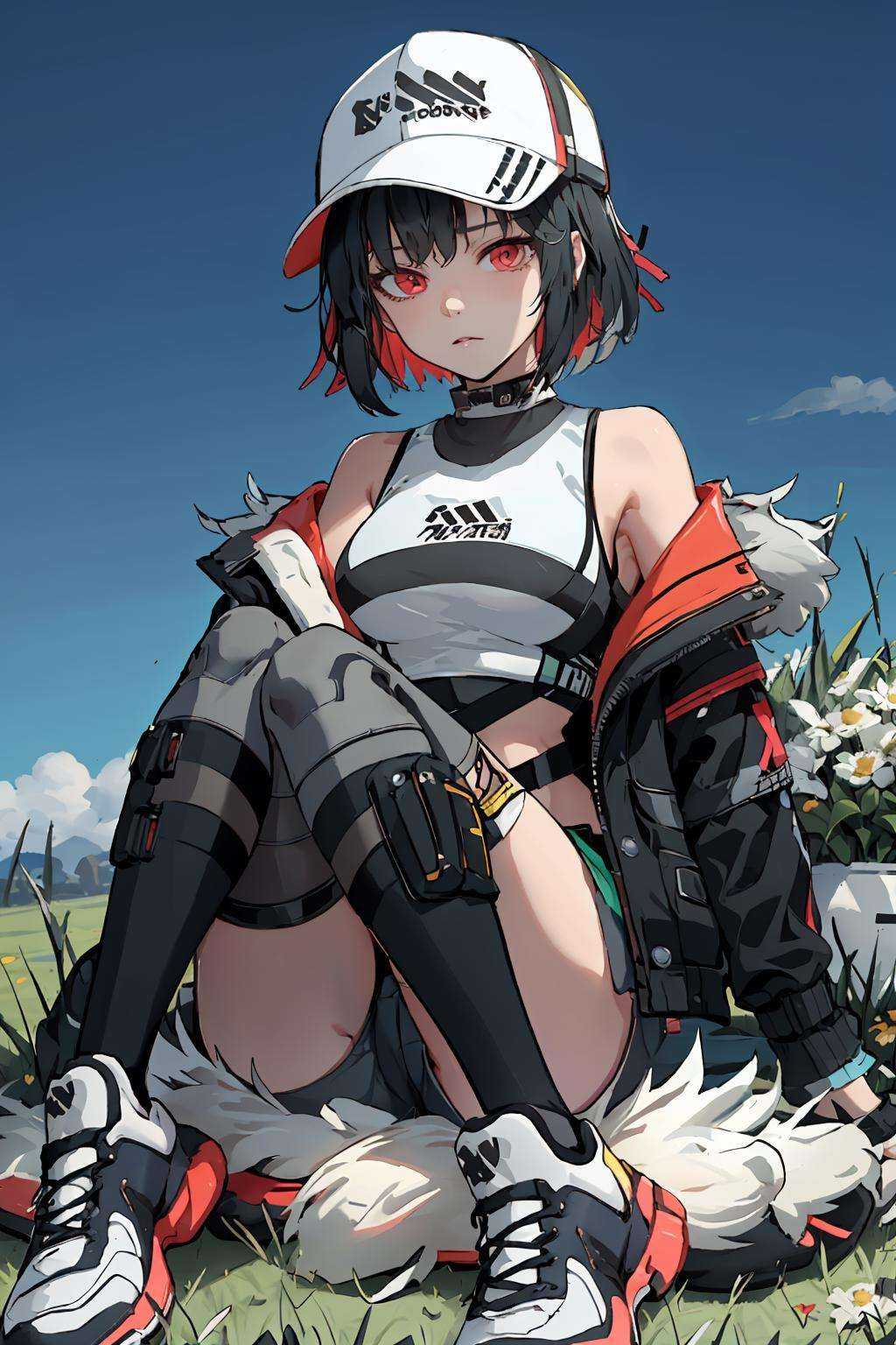 portrait,  cowbowyshot,  sitting on Tensor.Art