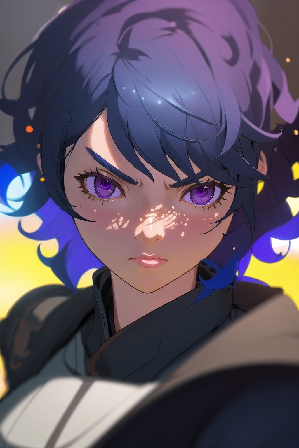 guiltys,  serious,  a battle girl on Tensor.Art