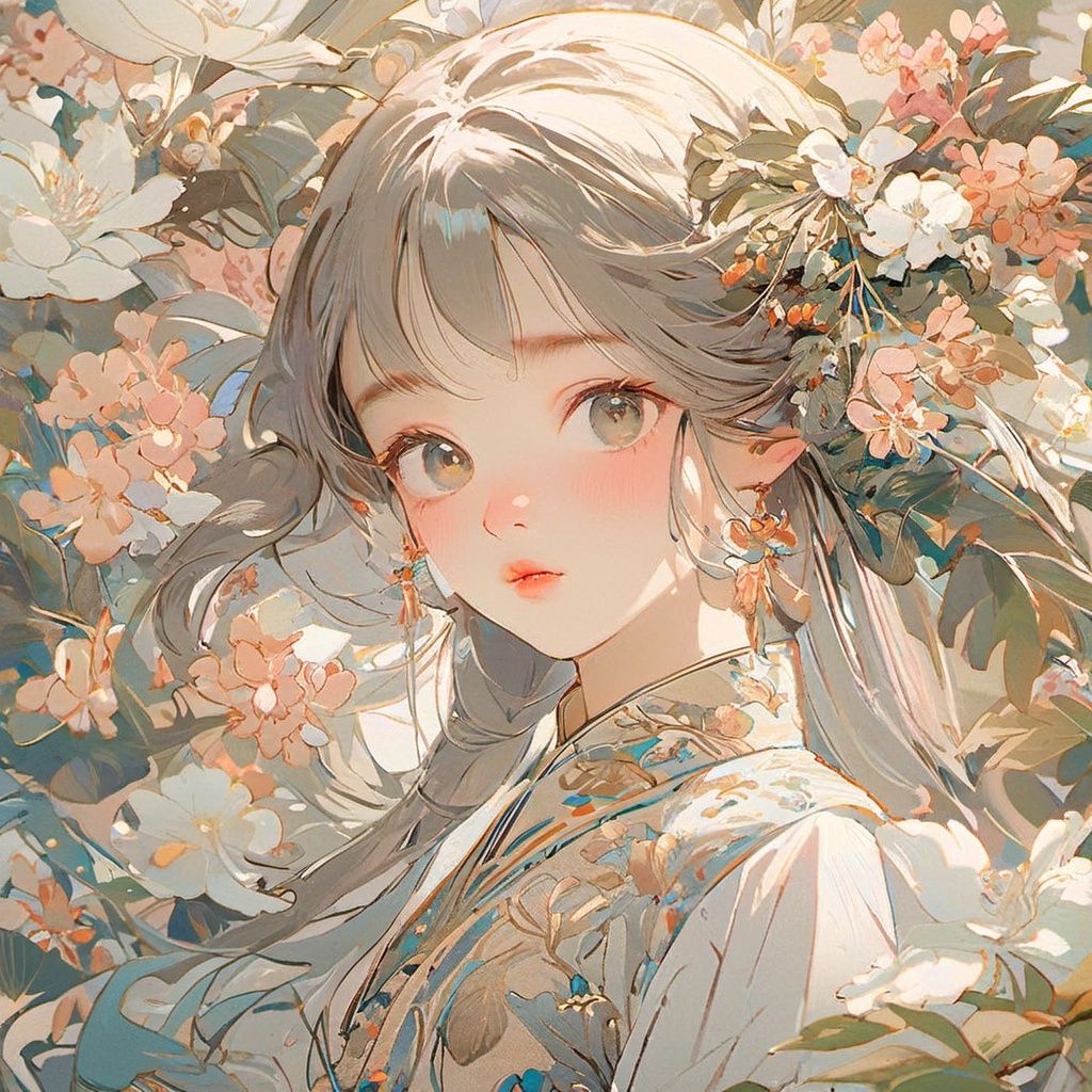 guofeng,illustration,1girl,extremely detailed,best quality,highly detailed,an extremely delicate and beautiful,8k wallpaper,Amazing,finely detail,official art,<lora:国风插画SDXL:1>,