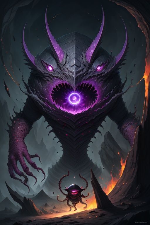 V0id3nergy,Masterpiece,Best Quality,Highly Detailed, Cute void monster,