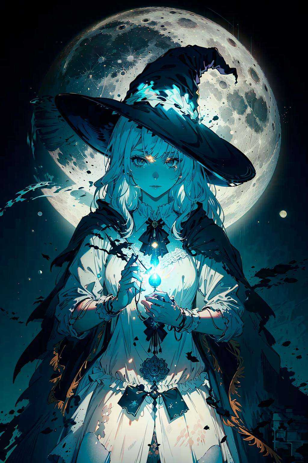 1girl,  long white hair, on Tensor.Art