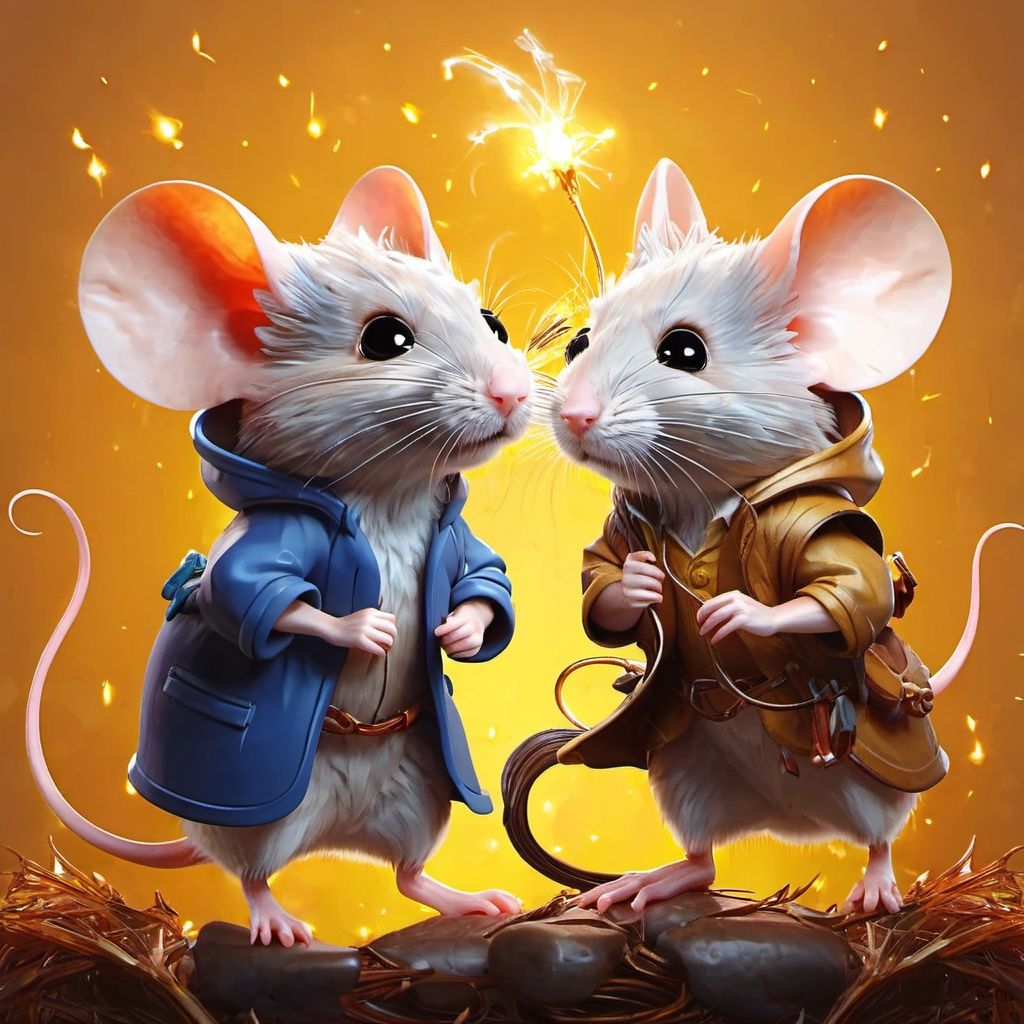 1mouse,and 1boy