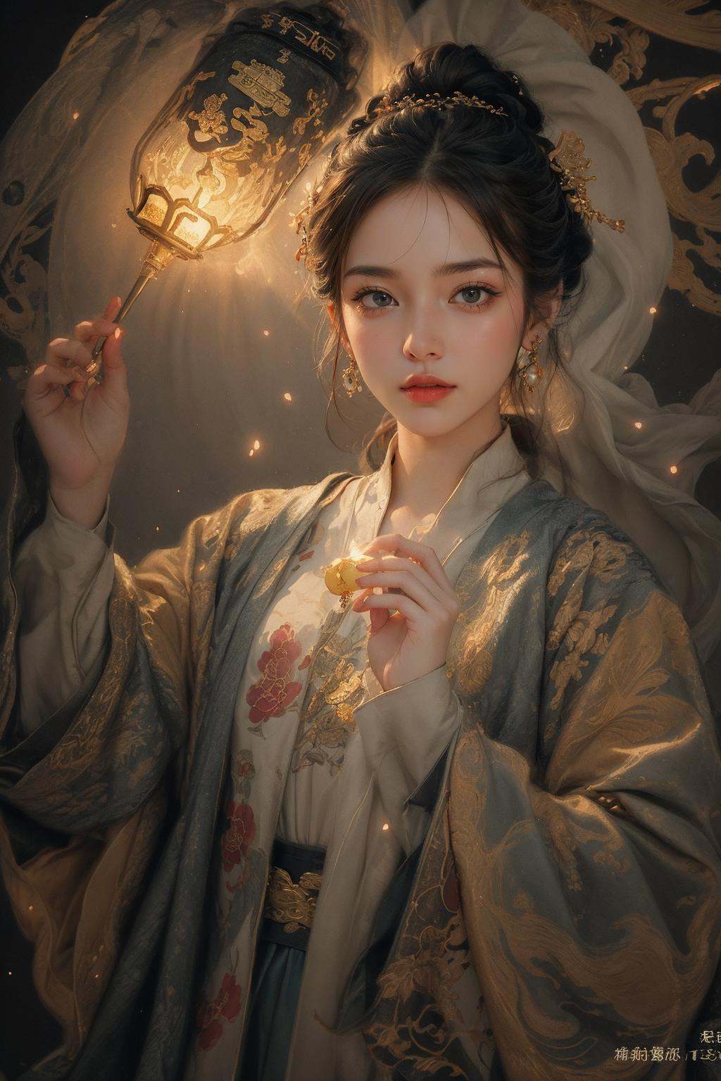 (((cinematic lighting, depth of field, motion blur, motion lines))),(1girl:1.4), solo,((night:1)), ((dark woods:1)), (moody  lighting), ((nude:0.75)),(((small breasts:1))), ((nymphaea:1,3)), (Glowing ambiance, enchanting radiance, luminous lighting, ethereal atmosphere, mesmerizing glow, evocative hues, captivating coloration, dramatic lighting, enchanting aura), (a girl sitting on a bench in a field of flowers, palace, a girl in hanfu, instagram contest winner, in water up to her shoulders, standing gracefully upon a lotus, inspired by Hua Yan, high priestess tarot card, full-cosplay, nymphaea), ink painting, ((moon:1)),  (masterpiece, top quality, best quality, official art, beautiful and aesthetic:1.2), extreme detailed, (chinese style:1.2),theater dance scene,(hypermaximalistic:1.5),colorful,highest detailed,<lora:anxiang:0.55>,