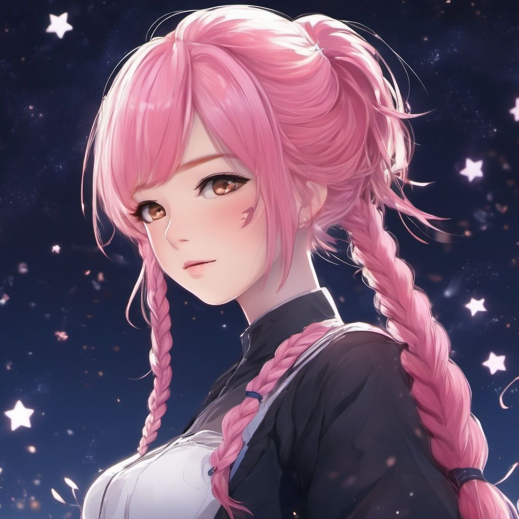 extremely detailed CG unity 8k wallpaper,masterpiece, best quality, ultra-detailed), (best illumination, best shadow, an extremely delicate and beautiful), dynamic angle, floating, finely detail, Depth of field (bloom), (shine), glinting stars, classic, (illustration), (painting), (sketch),masterpiece, best quality, huazi, anime, 2D, girl,braid, ahoge, pink hair,hide hand