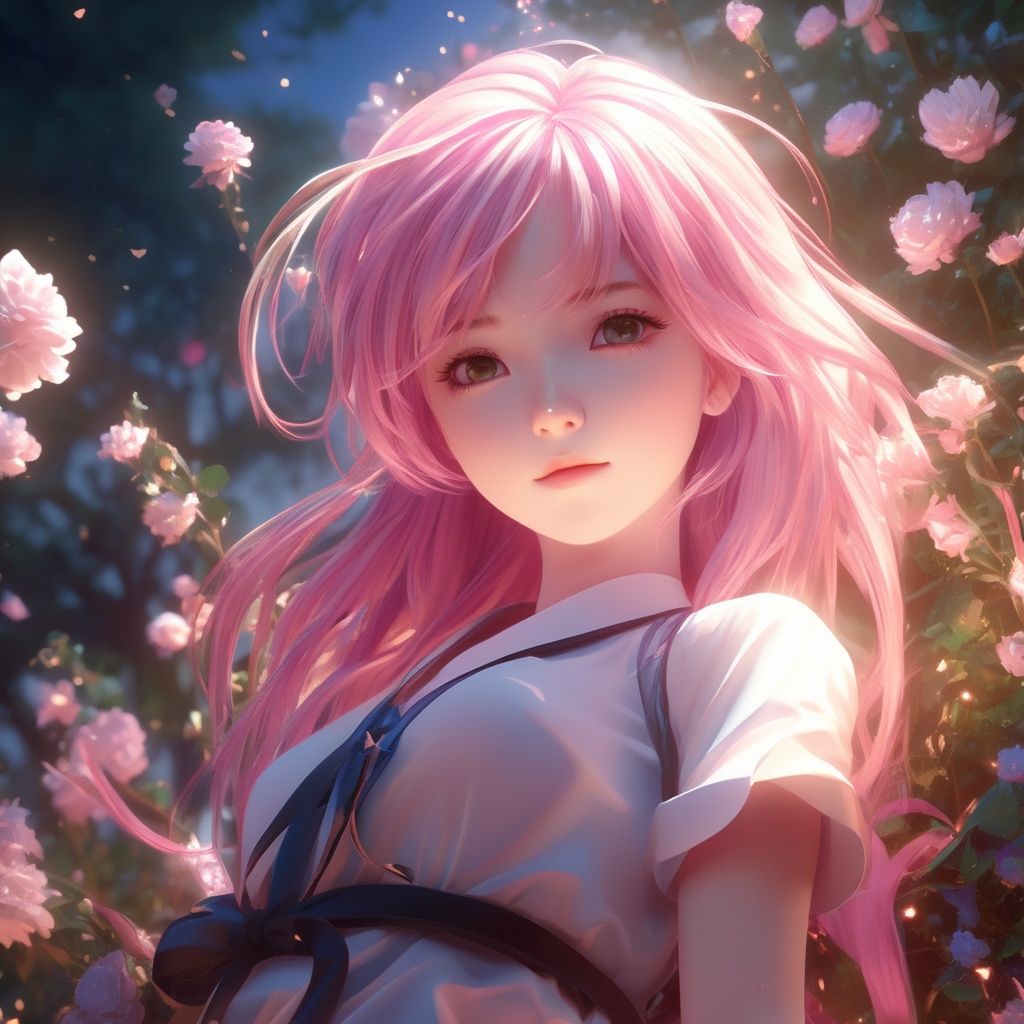 extremely detailed CG unity 8k wallpaper,masterpiece, best quality, ultra-detailed), (best illumination, best shadow, an extremely delicate and beautiful), dynamic angle, floating, finely detail, Depth of field (bloom), (shine), glinting stars, (painting), (sketch), huazi, anime, 2D, girl,braid, ahoge, pink hair,hide hand,1girl