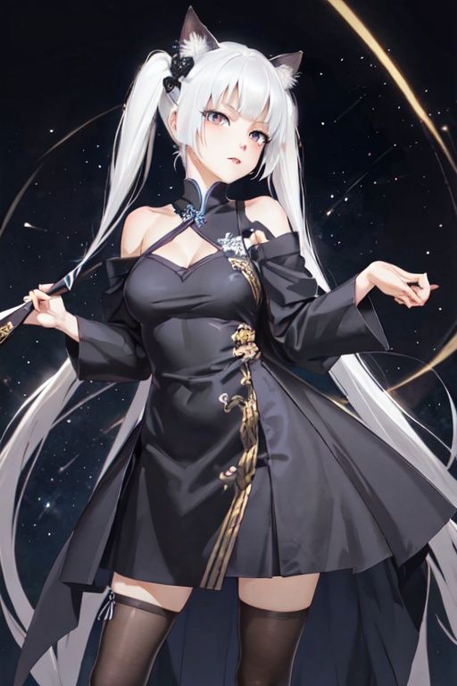 China Dress of Kisaki 妃咲同款旗袍，转载，原作者rerorerorero by 愚昧者 on Tensor.Art