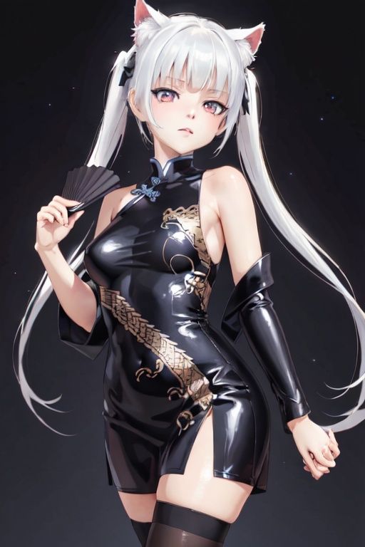 China Dress of Kisaki 妃咲同款旗袍，转载，原作者rerorerorero by 愚昧者 on Tensor.Art