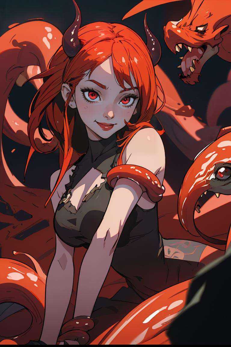(best quality,  masterpiece),  demon girl on Tensor.Art