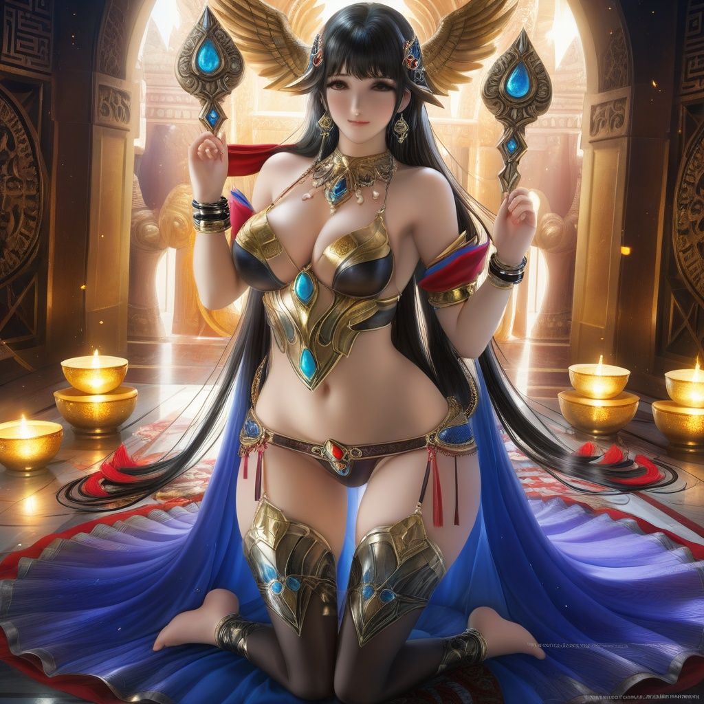 masterpiece, best quality, masterpiece,best quality,official art,extremely detailed CG unity 8k wallpaper, game_cg,sakimichan, detailed face, 1girl, ishtar \(fate\), thighhighs, single thighhigh, single detached sleeve, solo, jewelry, black hair, breasts, long hair, earrings, bangs, barefoot, looking at viewer, <lora:sdxl:0.7>