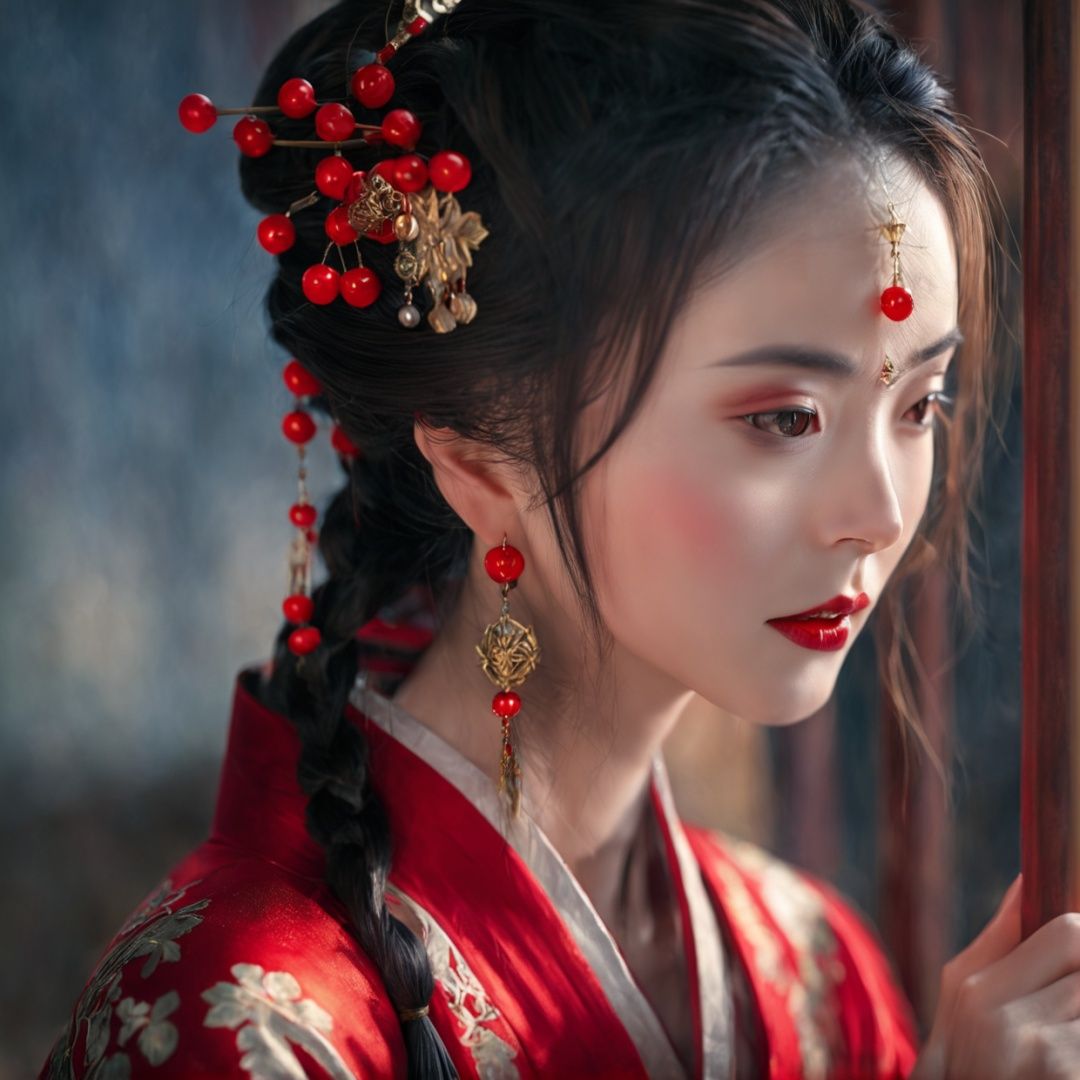 (masterpiece:1.2), best quality,PIXIV,midjourney portrait,weapon, sword, long hair, armor, multiple boys, holding, shoulder armor, black hair, gloves, hanfu, brown hair, white gloves, chinese clothes, looking at viewer, tassel, holding sword, holding weapon, earrings, wide sleeves, jewelry, standing, long sleeves, pauldrons, closed mouth, ponytail, dragon, brown eyes, multiple girls, bangs, cape