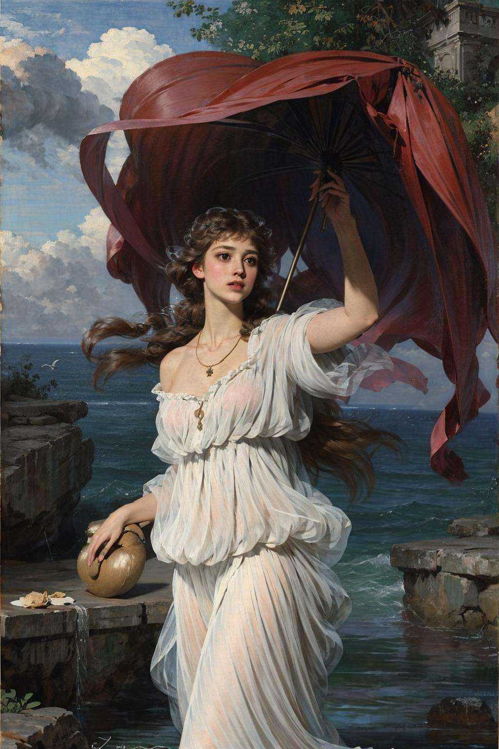 renaissance,  1girl,  animal on Tensor.Art