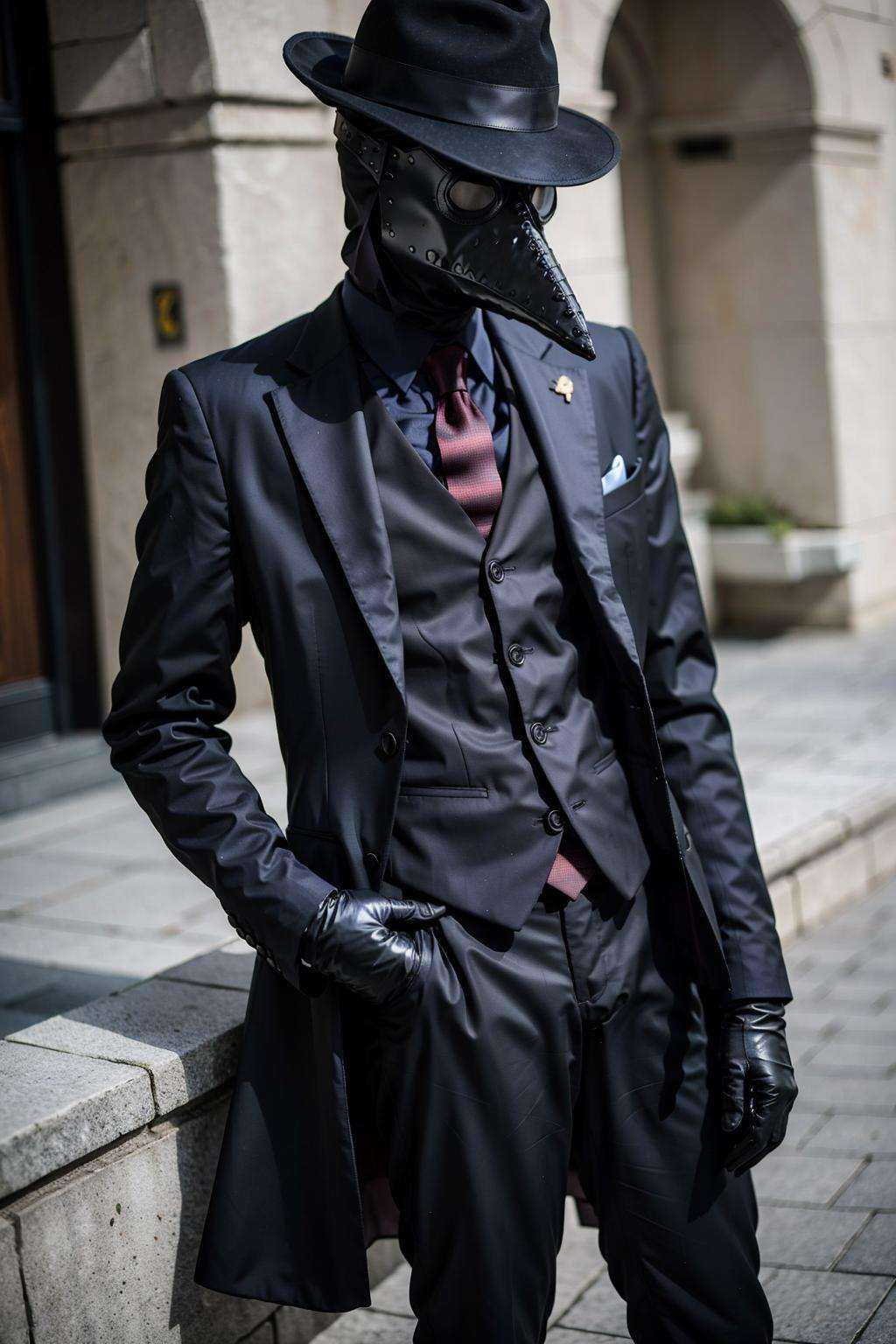 black_headwear,  blurry,  formal on Tensor.Art