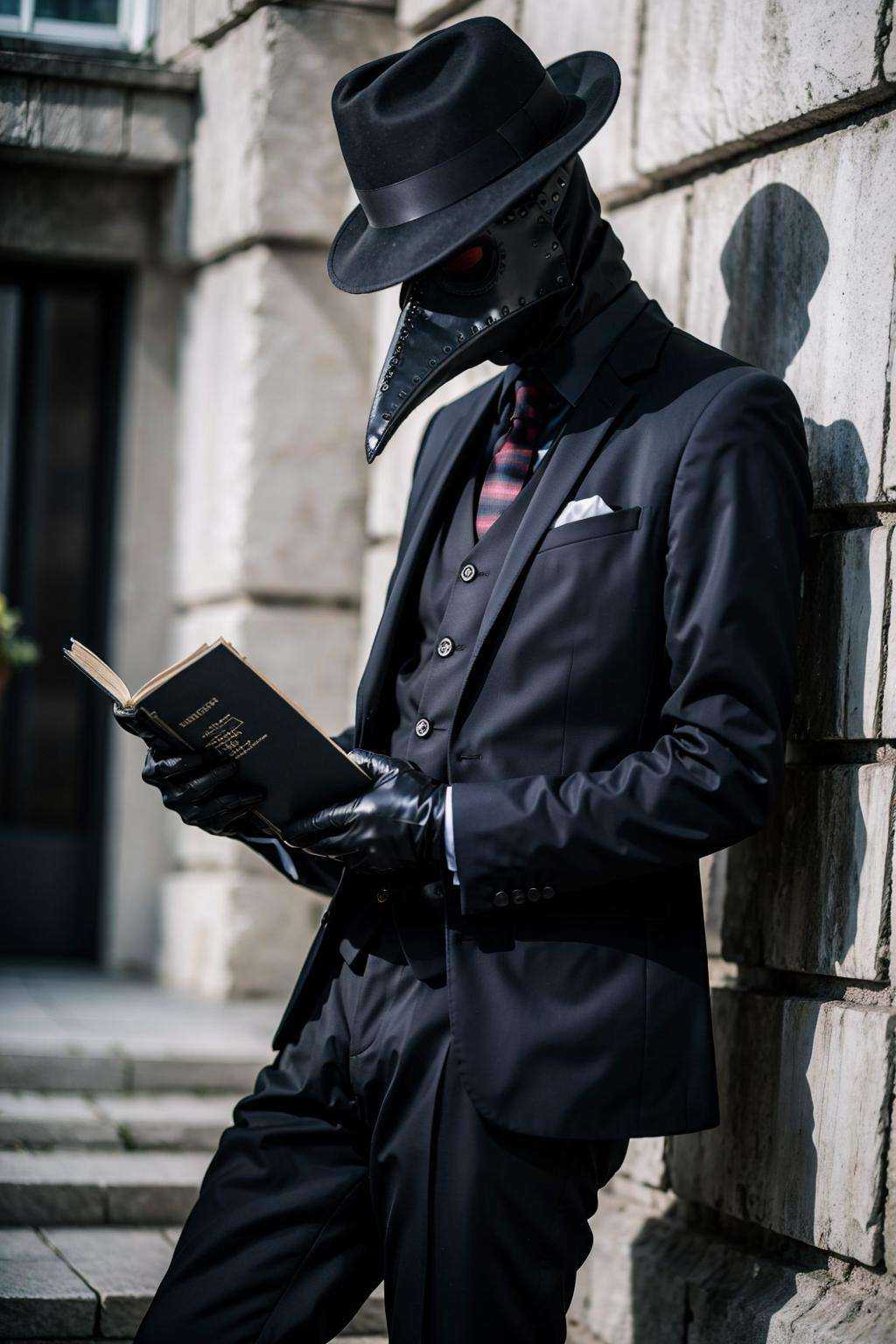black_headwear,  blurry,  formal on Tensor.Art