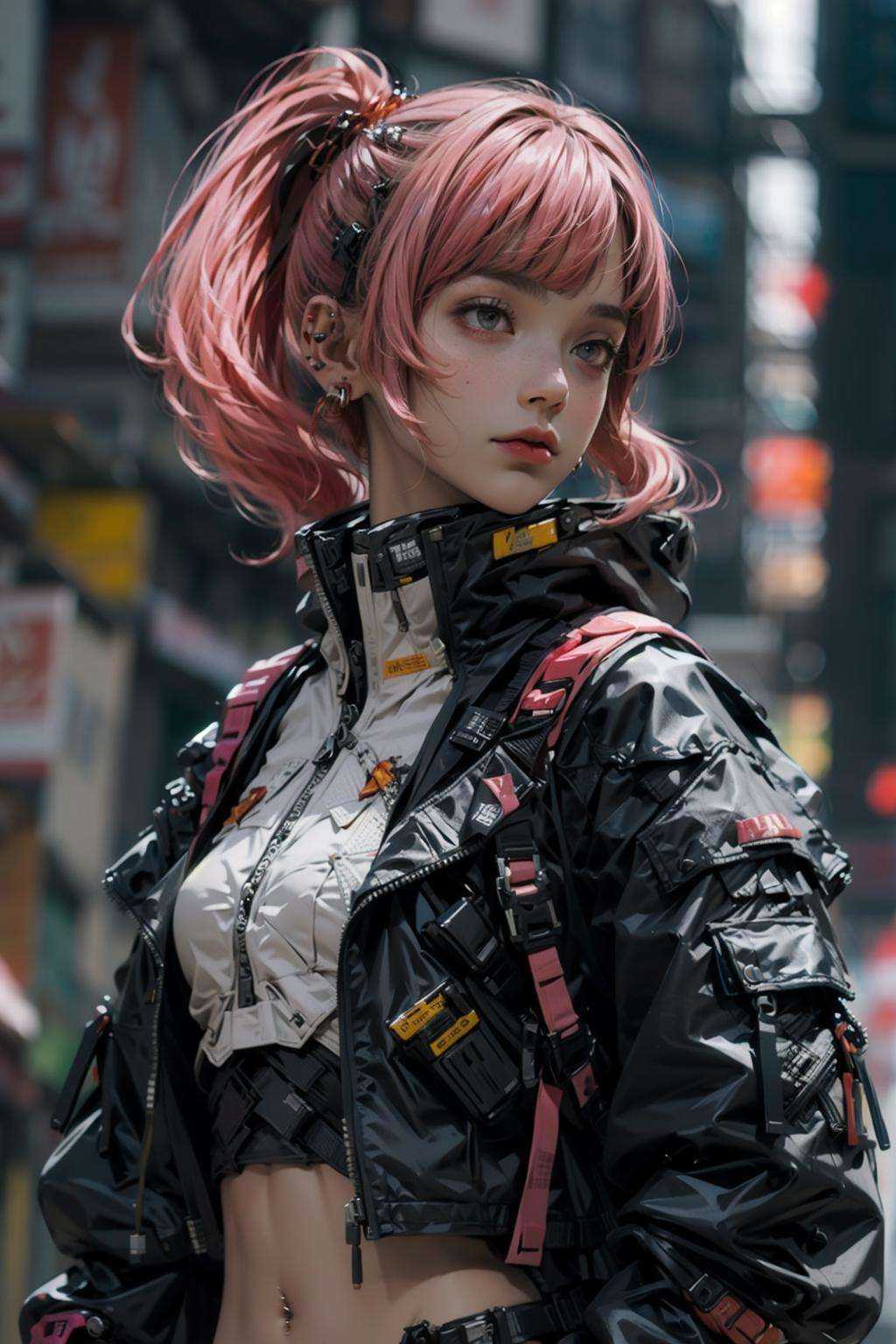 1girl,  backpack,  bangs on Tensor.Art