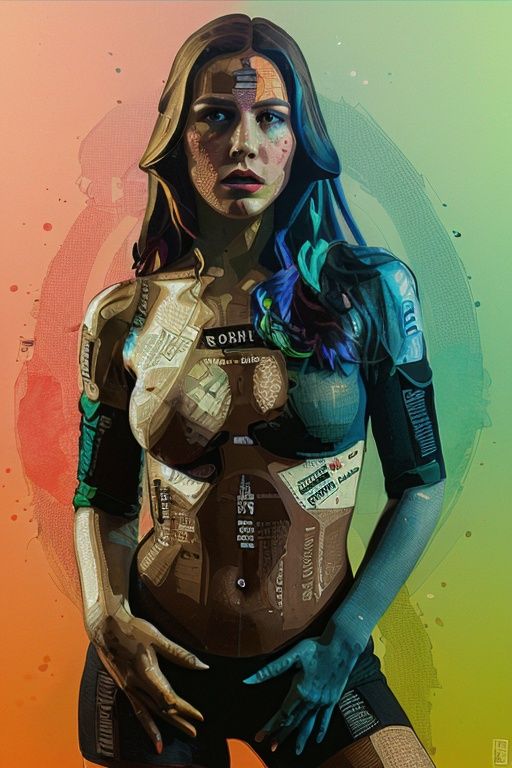 spy agent babe ,  half body,  ava grande by aL on Tensor.Art