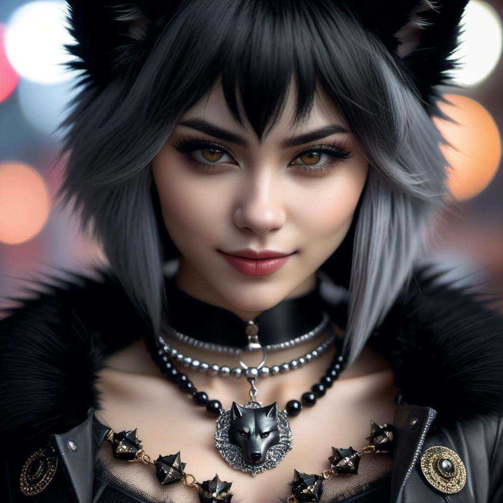 wearing wear out gothic clothes,  Shallow Depth of Field,  E671 on Tensor.Art