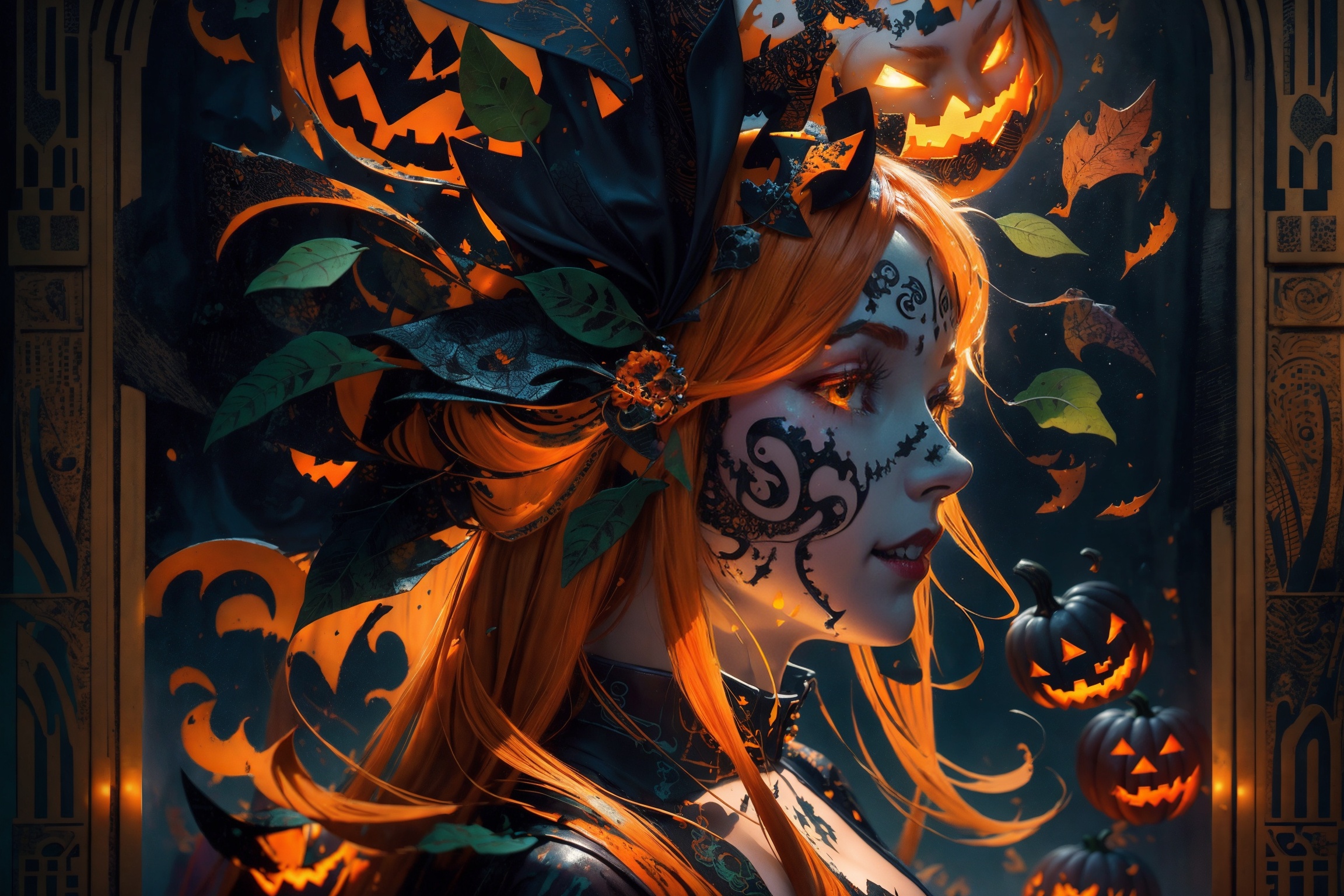 Orange,  halloween pumpkin,  halloween on Tensor.Art