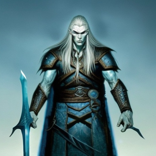 a very tall human-like creature wearing a dark camouflage armor,  pale skin,  cold on Tensor.Art