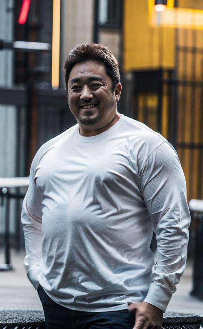 mdx_v10,  smile,Age of 40,Obesity,realistic, <lora:mdx_v10-000006:0.9> <lora:add_detail:0.2>  <lora:bok_20230607234103:0.4> 