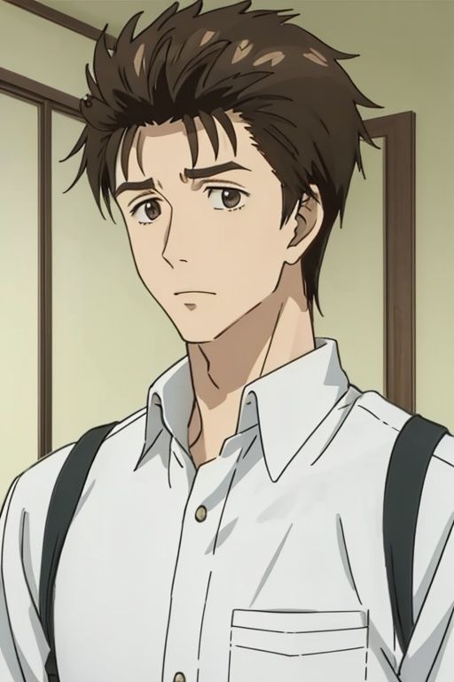 shinichi,1boy,face, solo,masterpiece, best quality,  <lora:shinichi:1>
