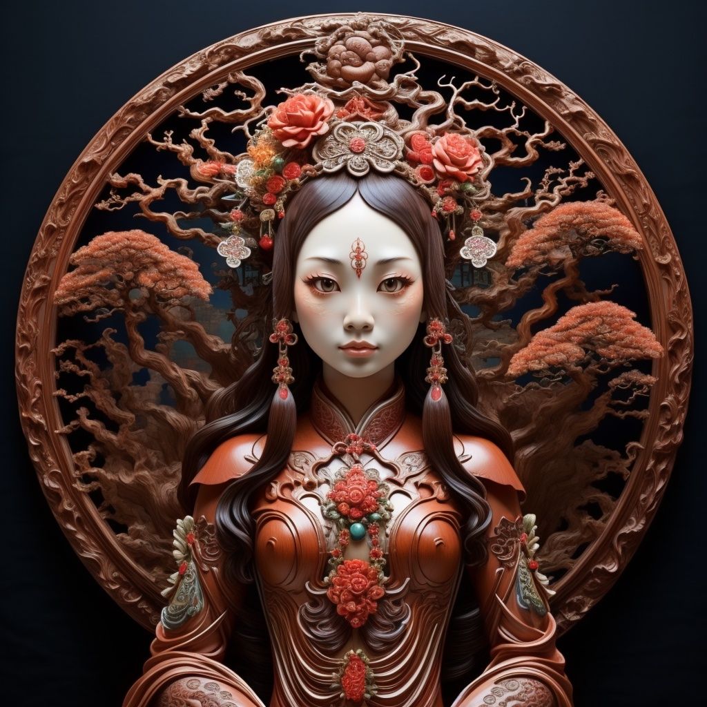 ((masterpiece)), ((best quality)), 8k, high detailed, ultra-detailed,1girl,chinese style, <lora:xs-nutcarving_V3:0.7>