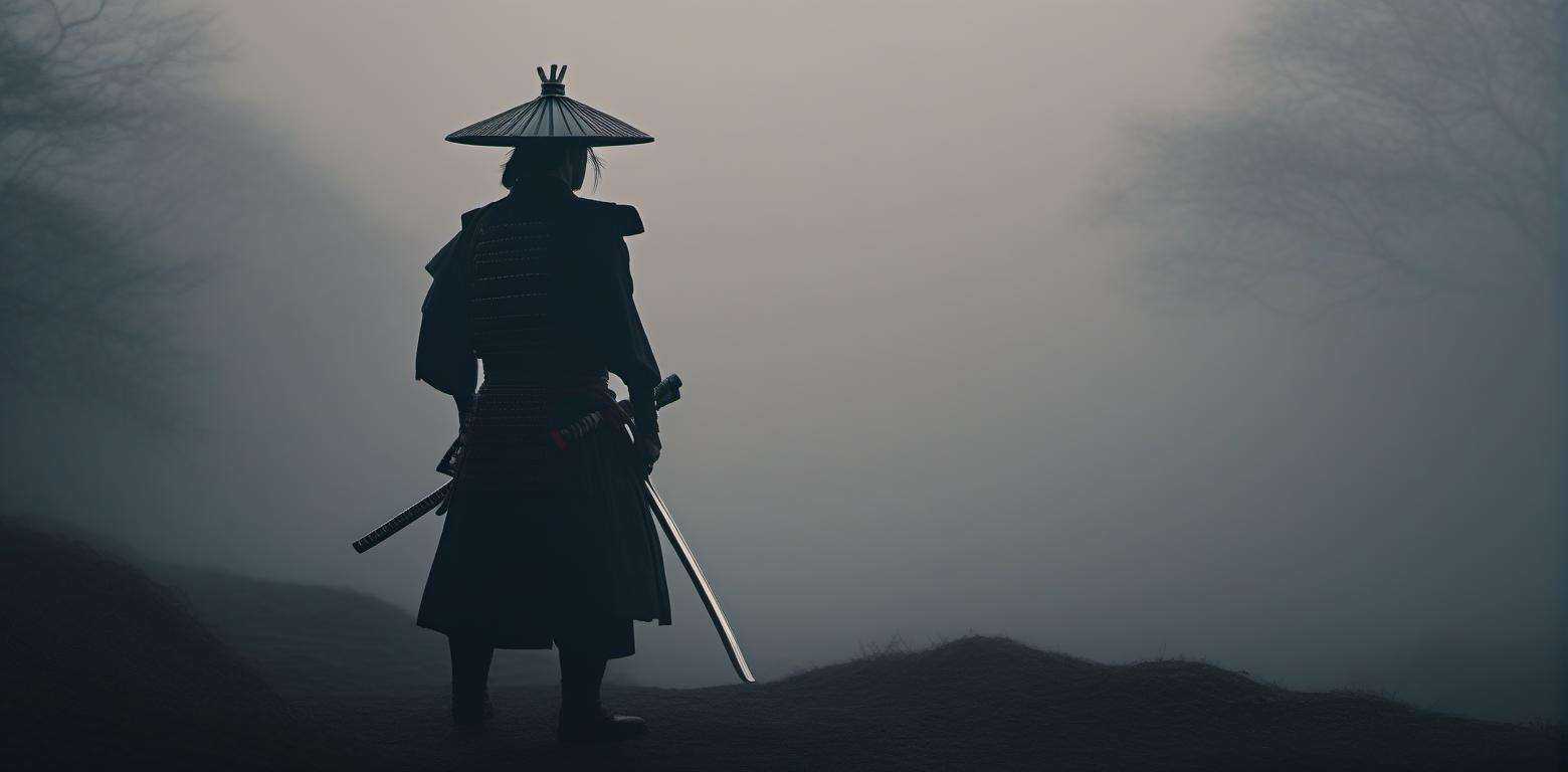 Samurai holding katana,  really tall,  shining armor on Tensor.Art
