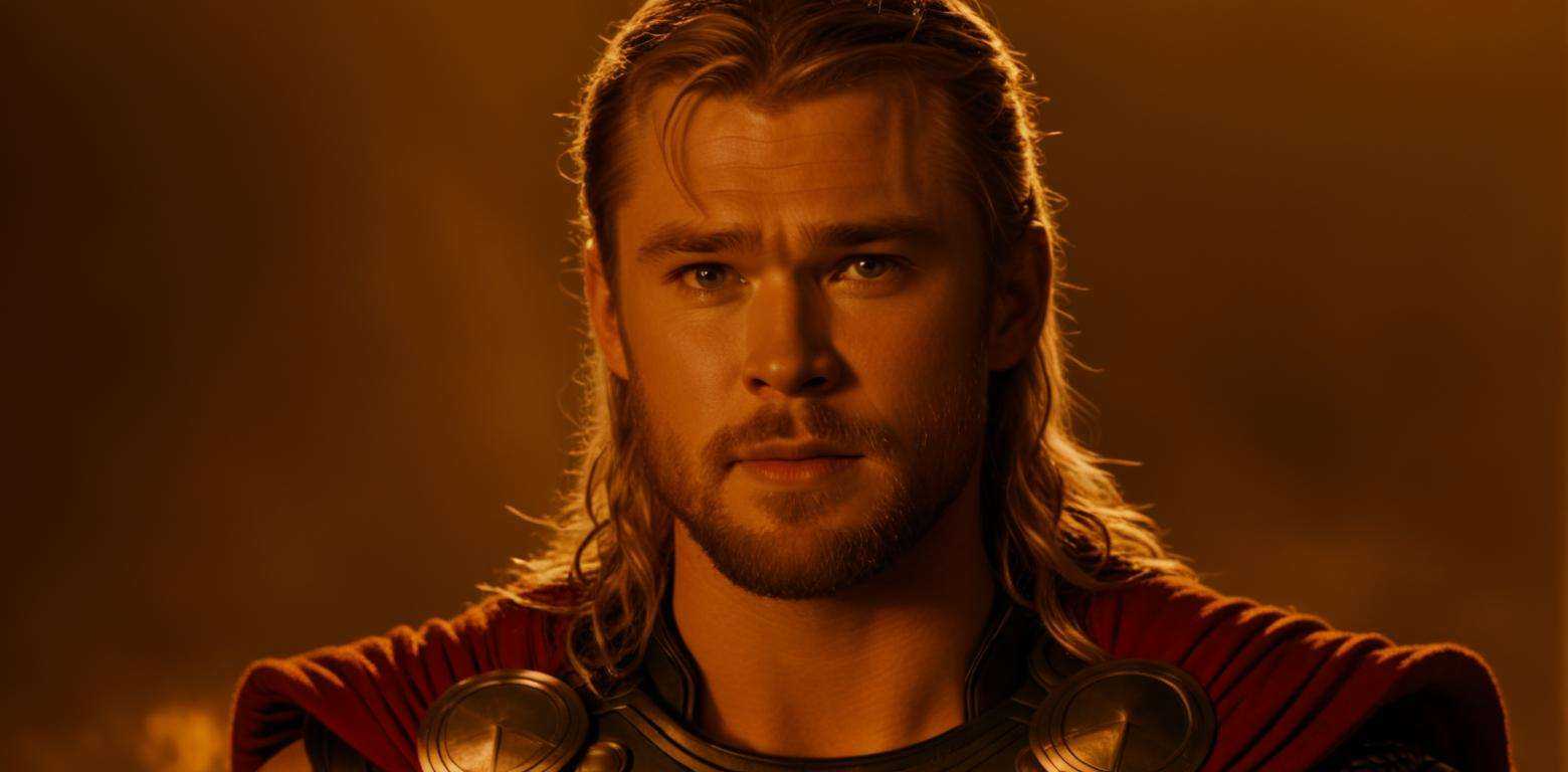 a close up photo of Thor,  tattoos,  cinematic lighting on Tensor.Art