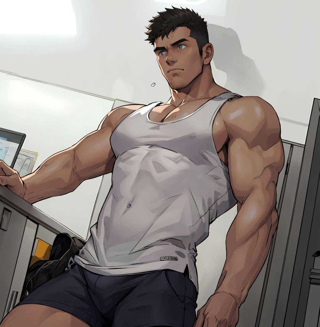 1boy,**** top,huangman,undercut,(masterpiece, best quality:1.3),beautiful detailed glow,best illuminate,(((best quality,textile shading,ultra detailed))),extremely detailed CG unity 8k wallpaper,Highly Detailed beautiful and aesthetic,best light,high resolution,detailed,dynamic lighting,super detailed skin,intricate details, hyper detail, sharp detail,detailed, highres, intricate details,  <lora:huangman-000016:0.8>