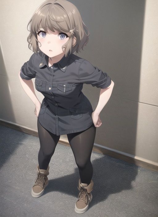 Tomoe_Koga 1girl,  solo,  hands on hips on Tensor.Art