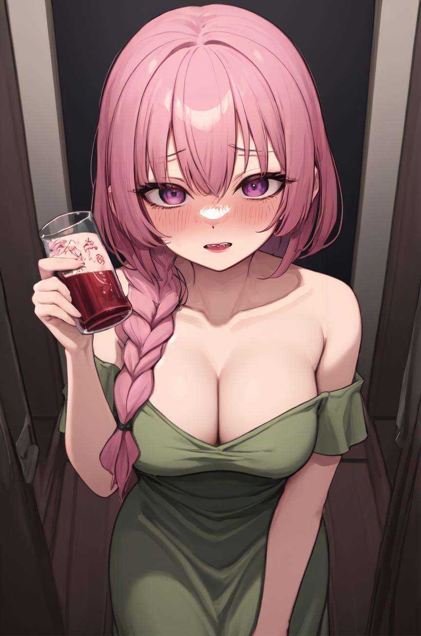 masterpiece,  hiroi kikuri,  pink hair on Tensor.Art