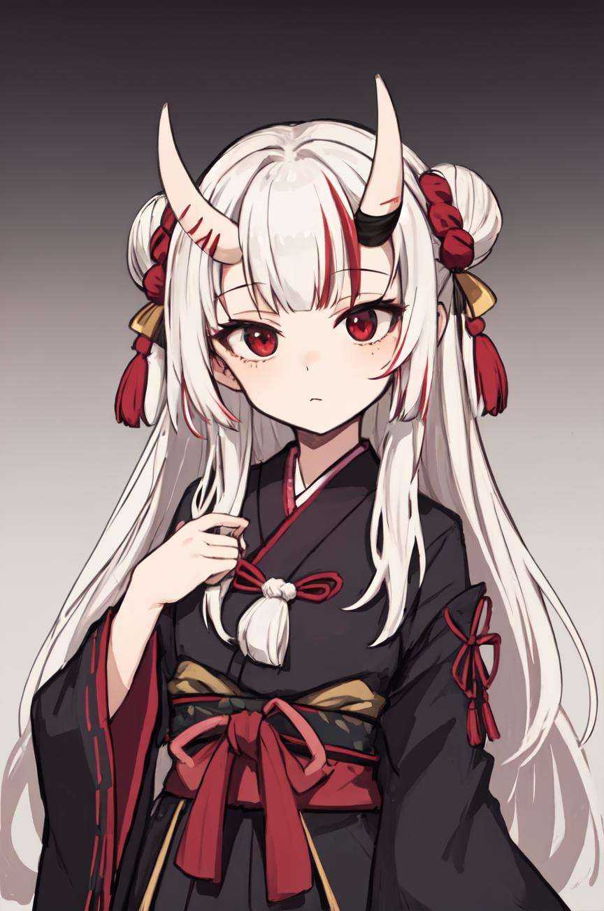 masterpiece,  nakiri ayame,  double bun on Tensor.Art