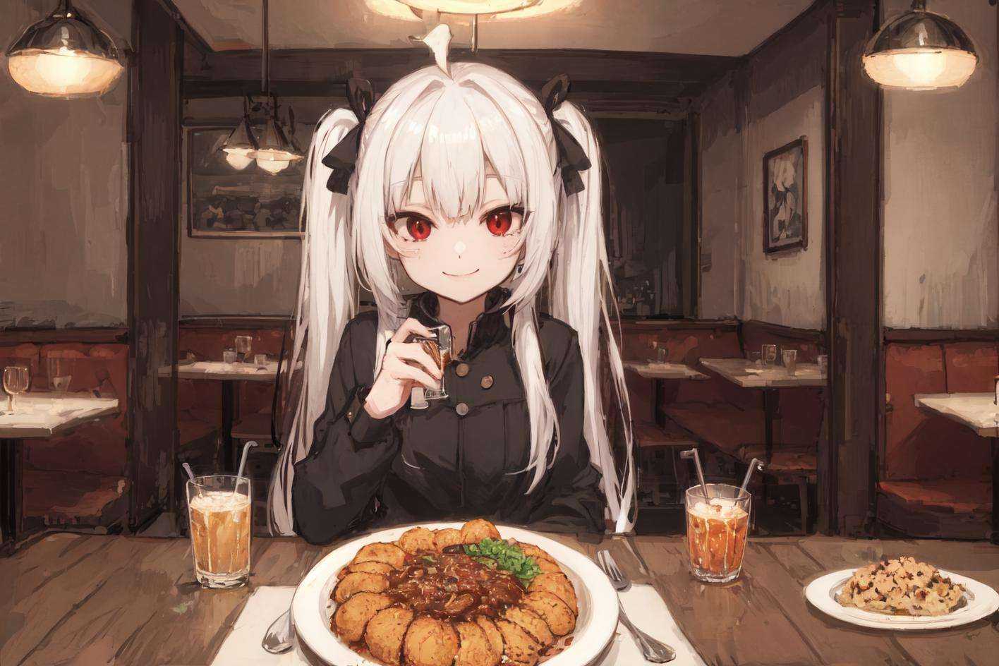 masterpiece,  restaurant,  pov across table on Tensor.Art