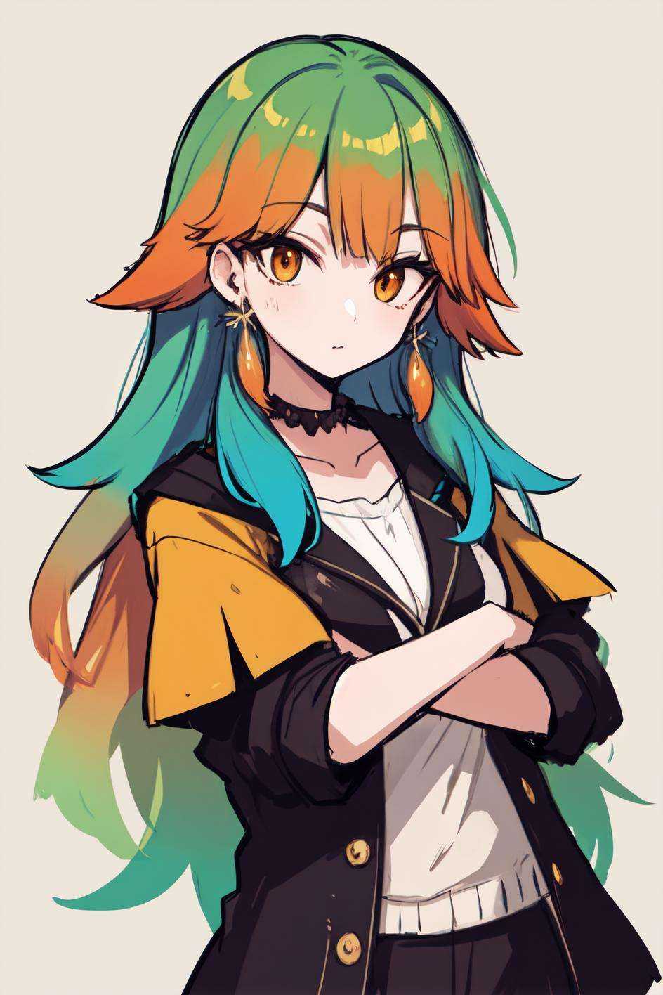 masterpiece,  takanashi kiara,  gradient hair on Tensor.Art