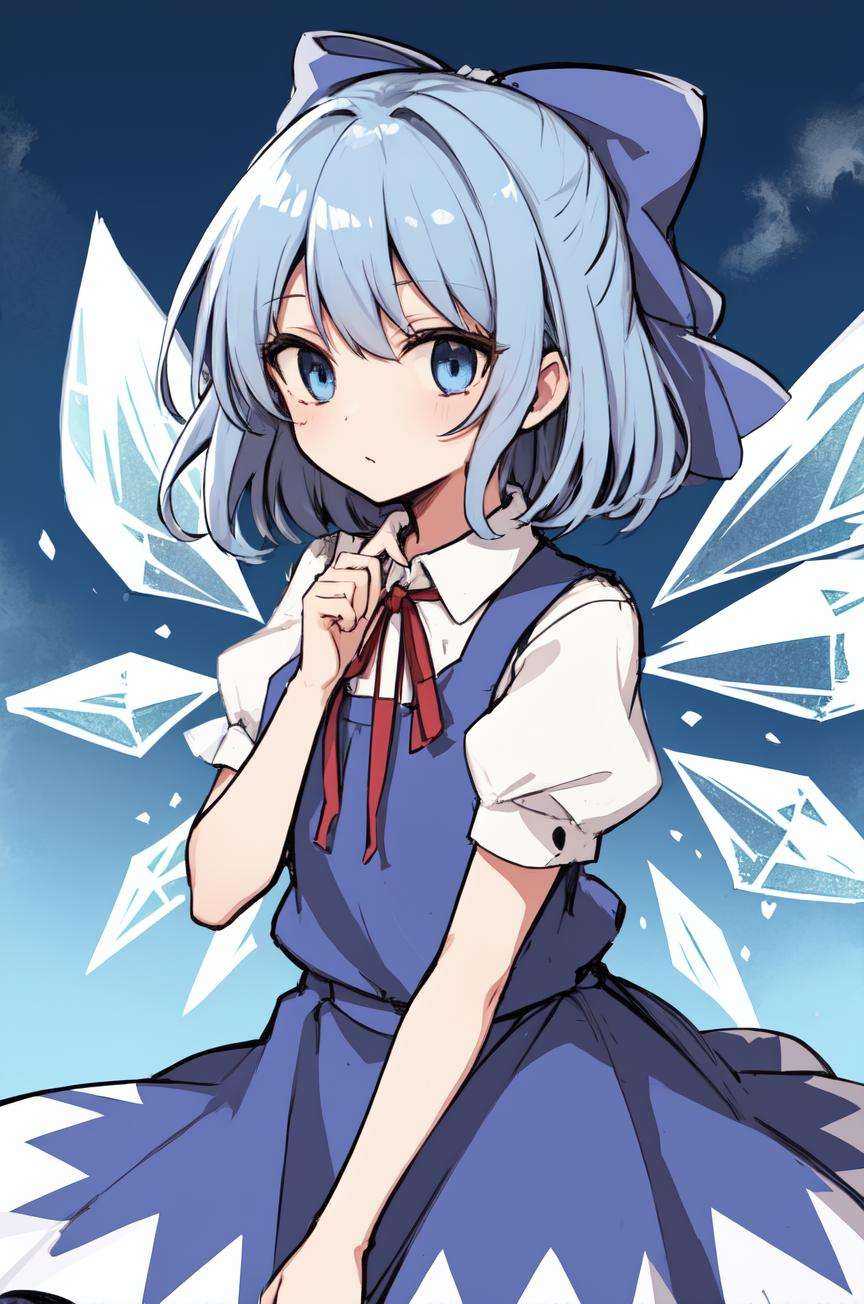 masterpiece,  cirno,  blue hair on Tensor.Art