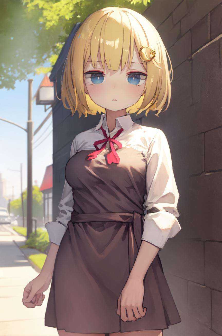 masterpiece,  amelia watson,  blonde hair on Tensor.Art