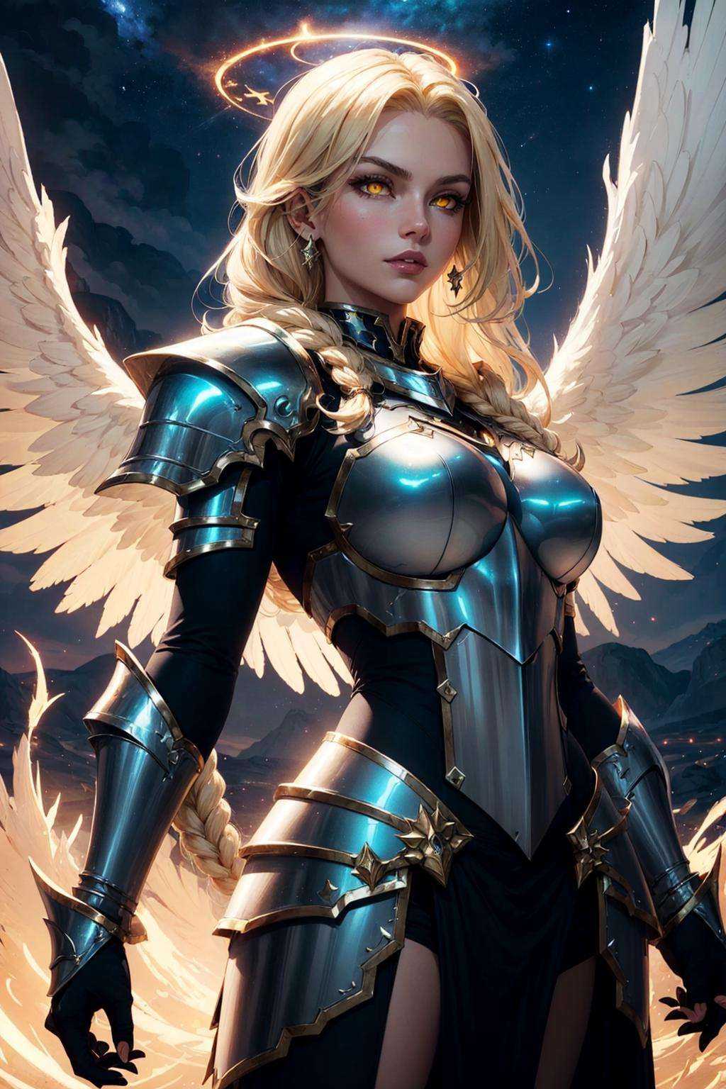 1girl,  beautiful aasimar,  30 Years on Tensor.Art