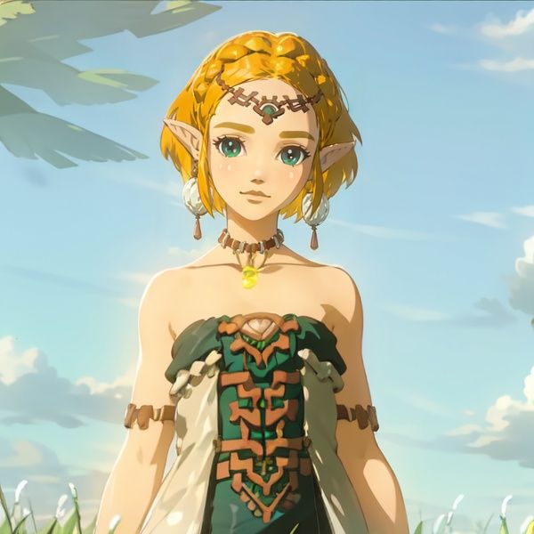 1girl,  short hair,  blonde hair on Tensor.Art