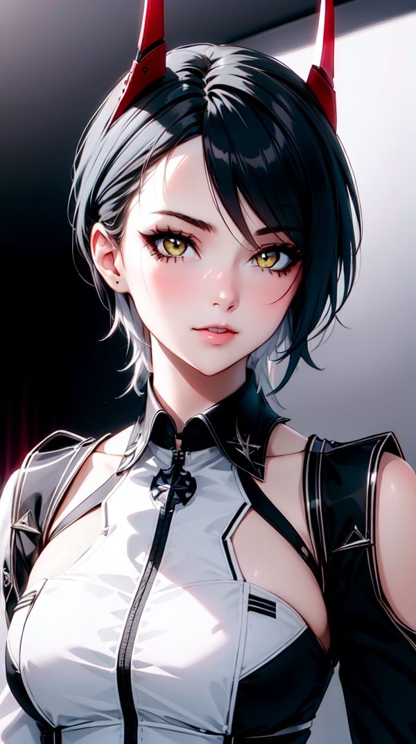 ulrich von hutten \(azur lane\),  1girl,  demon horns on Tensor.Art