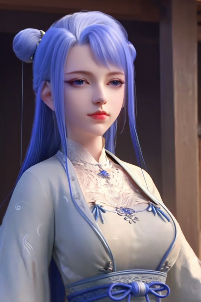 <lora:sdxllora-000005:0.8>,qiuyuehua,chinese clothes, 1girl, dress, upper body,bedroom, solo,White dress, long hair, Ball head,bun,HDR,UHD,8K, best quality, masterpiece, Highly detailed, extreme detail descriptiondescription,qiuyuehua,dress 