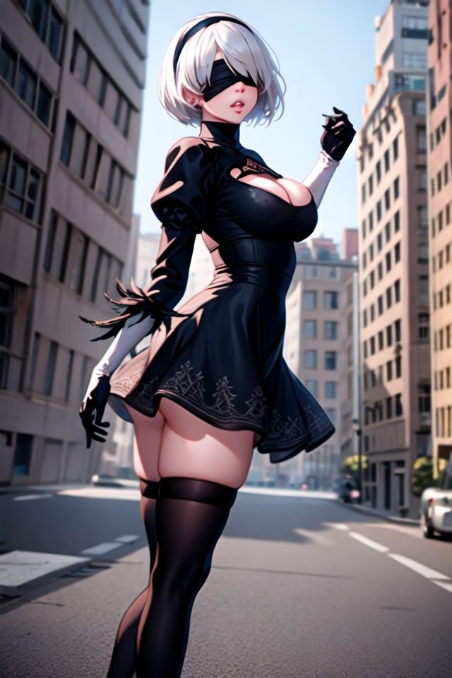 1girl,  2B Nier Automata,  YoRHa No.2 Type B on Tensor.Art