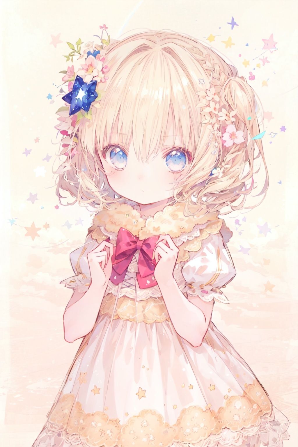 masterpiece, best quality, 1girl, loli,,starry,loli