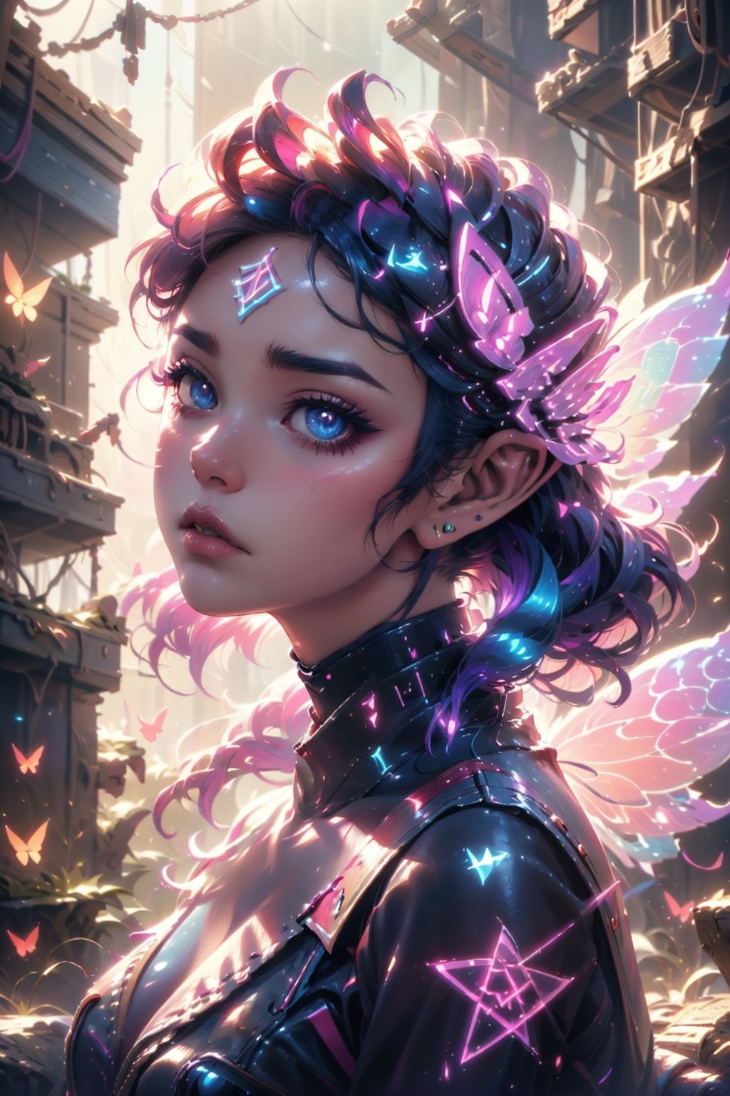 fairy,  butterfly_wings,  gem on Tensor.Art