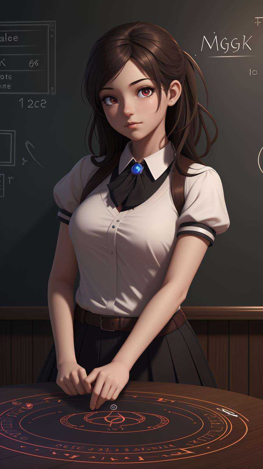 school,  teacher,  spell magic on Tensor.Art