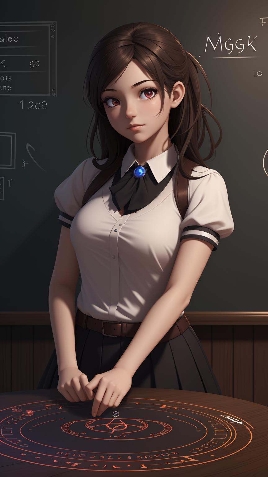 school,  teacher,  spell magic on Tensor.Art