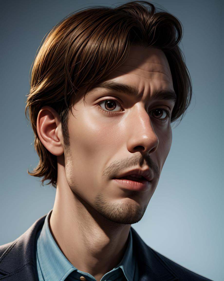 a man,  portrait,  upper body on Tensor.Art