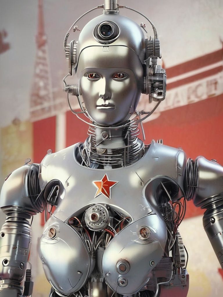 ussrart,ussr,tepechi,wire,the future robots of the soviet union,best quality,highly detailed,extremely detailed,8k wallpaper,finely detail,<lora:ussrart:1>,
