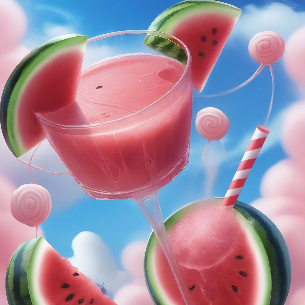 Watermelon juice,  camisole,  belching fan on Tensor.Art