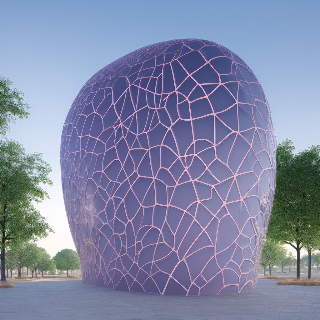 <lora:net-000005:1>,purple (oval:1.4) net building,door