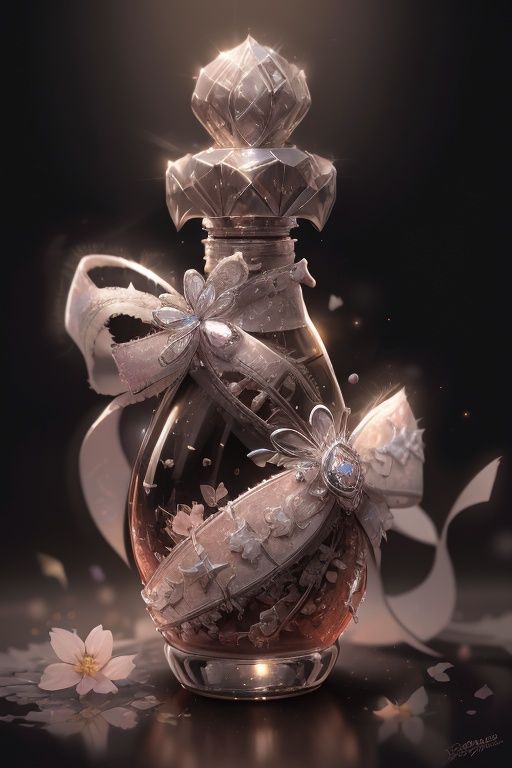 no human,bug, butterfly, white flower, no humans, white rose, flower, sparkle, rose, blurry, light particles, still life, glint, reflection, bottle, white butterfly, depth of field